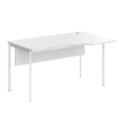 Стол эргономичный СА-2SD(Пр) Белый/Белый 1400х900х755. IMAGO-S