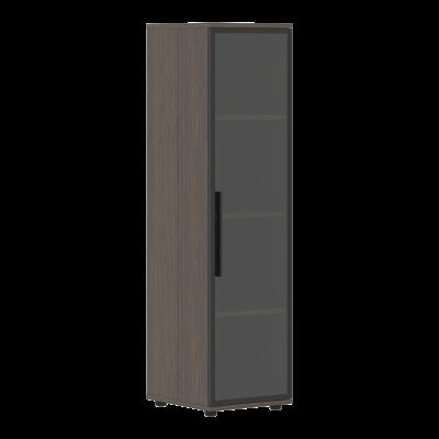 Шкаф со стеклянной дверью VMCS 40.2.1(Пр) Дуб Сильвер 400х450х1537 VELION