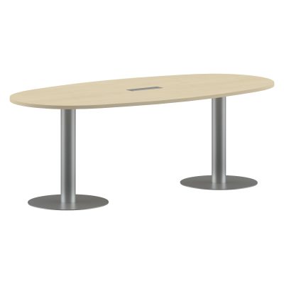 Конференц стол ПРГ-3 Клен*/Алюминий 2200х1100х750