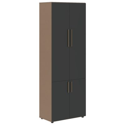 Шкаф высокий широкий VHCS 80.3 Яшма черный/Кобра 800х450х2253 VELION