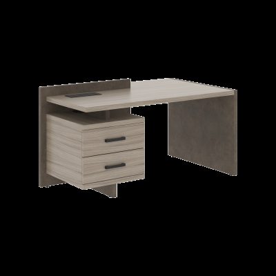 Стол СФ-531331 Дрифтвуд \Бетон чикаго тем\Графит 1600х961х840 WOOD&STONE