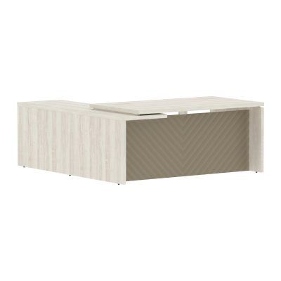 Стол руководителя TLCT 1820(Пр) Сосна Эдмонт Z/Капучино 1800х2000х750 TORR LUX