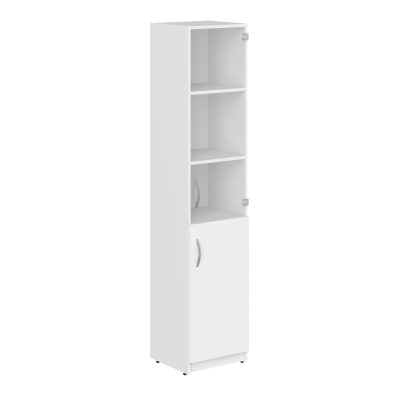 Шкаф колонка комбинированная SR-5U.2(Пр) Белый 386х375х1815 SIMPLE