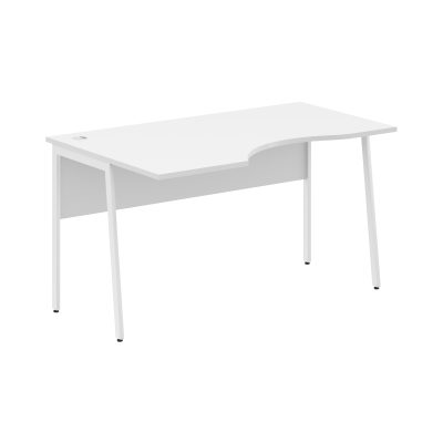 Стол прямой СА-2P(Л) Белый/Белый 1400х900х755 IMAGO PLUS