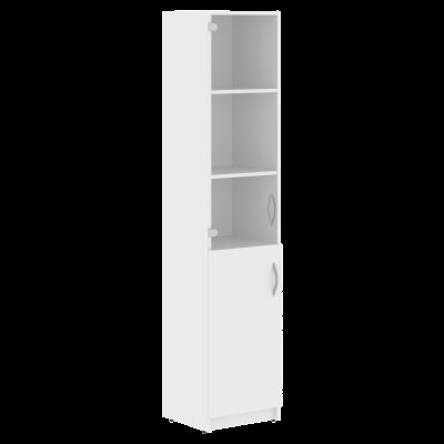 Шкаф колонка комбинированная SR-5U.2(Л) Белый 386х375х1815 SIMPLE