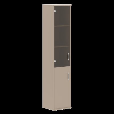 Шкаф колонка комбинированная СУ-1.2(Л) Мокачино 406х365х1975