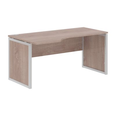 Стол эргономичный XQPCET 169(Л) Дуб Сонома/Алюминий 1600х900х750 XTEN-QP