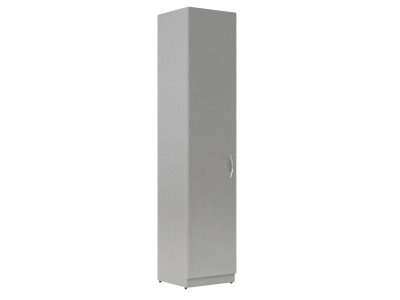 Шкаф колонка с глухой дверью SR-5U.1(Л) Серый 386х375х1815 SIMPLE