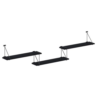 Полка с полкодержателями SH4-ROD/BAR Дуб Юкон Модерн 1780х166х392 COFFEE
