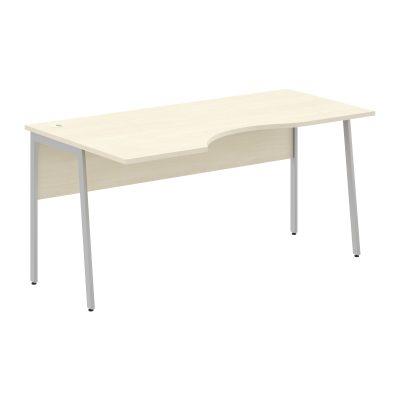 Стол прямой СА-1P(Л) Клен*/Алюминий 1600х900х755 IMAGO PLUS