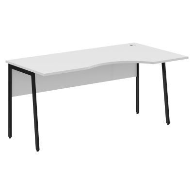 Стол прямой СА-1P(Пр) Белый/Черный 1600х900х755 IMAGO PLUS