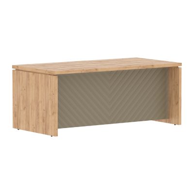 Стол руководителя TLST 189H Дуб Бофорд Z/Капучино 1800х900х750 TORR LUX