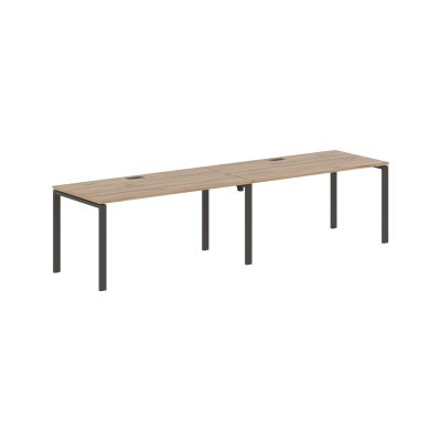 Стол 2-х местный EUWST 3180 Дуб Денвер светлый/Мокко 3126х800х750 EDIS