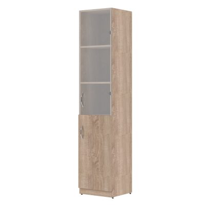 Шкаф колонка комбинированная SR-5U.2(Пр) Дуб Сонома светлый 386х375х1815 SIMPLE