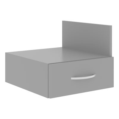Тумба подвесная с 1-м ящ SC-1V.1 Серый 412х450х323/163 SIMPLE