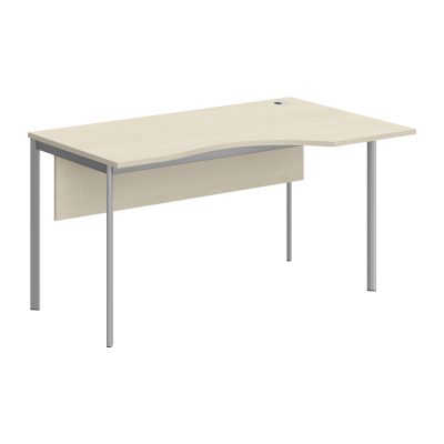 Стол эргономичный СА-2SD(Пр) Клен*/Алюминий 1400х900х755 IMAGO-S