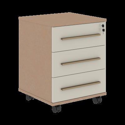 Тумба мобильная с ручками VMC-3D.A.1 Аметист/Бронза/Кобра 465х450х605 VELION-R