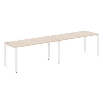 Стол 2-х местный XS6WST 3270 Бук Тиара/Белый 3200х700х750 XTEN-S60
