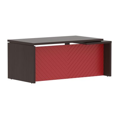 Стол руководителя TLCT 189(Л) Венге Магия Z/Красный 1800х900х750 TORR LUX