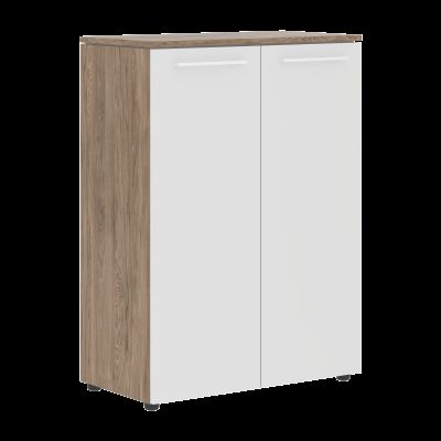 Шкаф с глухими средними дверьми MMC 85.1 Белый/Кария Пальмира 854х423х1188 MORRIS TREND
