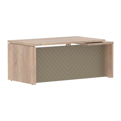 Стол руководителя TLCT 189(Л) Дуб Каньон Z/Капучино 1800х900х750 TORR LUX