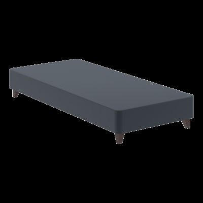 Кровать Бокс спринг с темными опорами BSD 920 серый 2000х900х200 MUAR