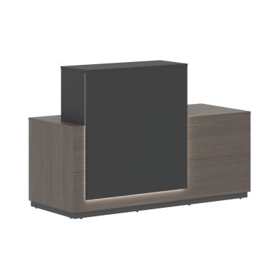 Модуль VMS 180(Пр) Яшма Черный/Дуб Сильвер 1800х650х1200 VELION-R
