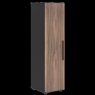 Шкаф средний узкий VRMCS 40.1 Американский орех/Яшма черный 400х430х1517 VELION VENEER