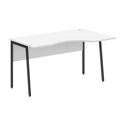 Стол прямой СА-2P(Пр) Белый/Антрацит 1400х900х755 IMAGO PLUS