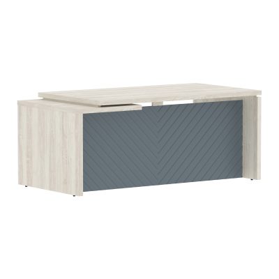 Стол руководителя TLCT 189(Пр) Сосна Эдмонт Z/Серо-голубой 1800х900х750 TORR LUX