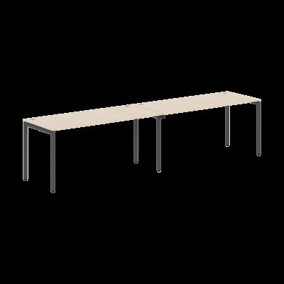 Стол 2-х местный WSST 3270 Бук Тиара/Антрацит 3200х700х744 WAVE-S