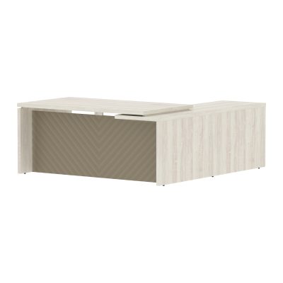 Стол руководителя TLCT 1820(Л) Сосна Эдмонт Z/Капучино 1800х2000х750 TORR LUX