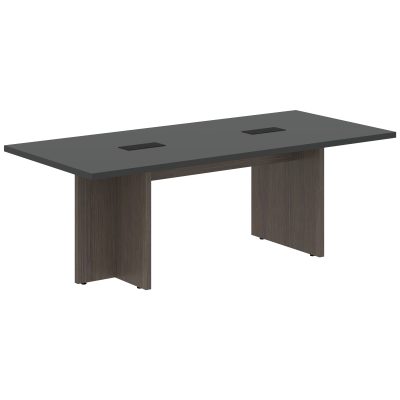 Стол для заседаний VCT 2210 Яшма черный/Дуб Сильвер 2200х1000х750 VELION