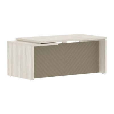 Стол руководителя TLCT 189(Пр) Сосна Эдмонт Z/Капучино 1800х900х750 TORR LUX