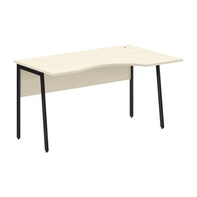 Стол прямой СА-2P(Пр) Клен*/Черный 1400х900х755 IMAGO PLUS