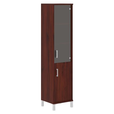 Шкаф-колонка комбинированная B 431.5(Пр) Бургунди 475х450х2054 BORN