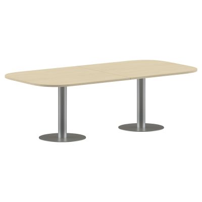 Конференц стол ПРГ-8 Клен*/Алюминий 2400х1200х750