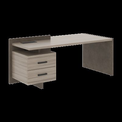 Стол СФ-531311 Дрифтвуд \Бетон чикаго тем\Графит 2000х961х840 WOOD&STONE