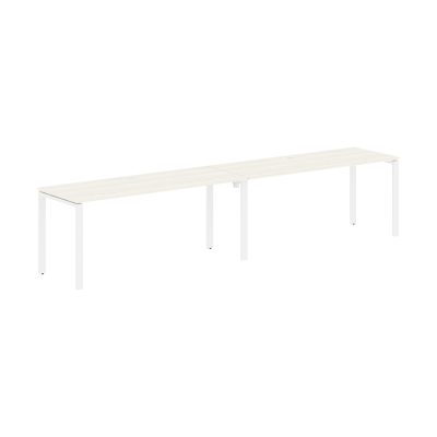Стол 2-х местный EUWST 3567 Ясень Траун/Белый 3526х670х750 EDIS