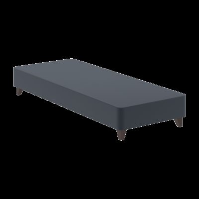 Кровать Бокс спринг с темными опорами BSD 820 серый 2000х800х200 MUAR