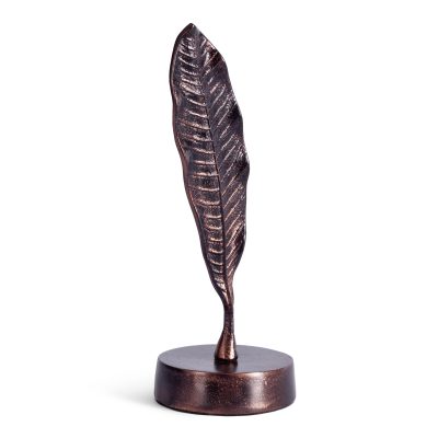 Декор Secret de Maison Лиф3/Leaf3 (мод. 9761) алюминиевый сплав, 10,5х10,5х29см, платина/антикварное покрытие
