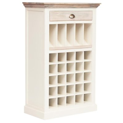 Шкаф винный Secret de Maison Ривьера/Riviera (мод. 257750) массив манго, 73х40х115см, античный белый/белый