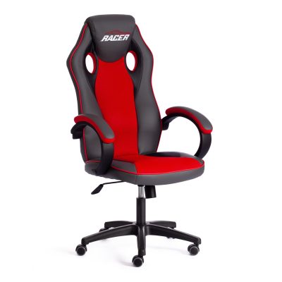 Кресло Рейсер Гт Нью/Racer Gt New кож/зам/ткань, металлик/красный, 36/08