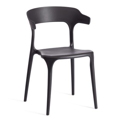 Стул Тон/Ton (мод.PC33) пластик, 48х48х74см, черный (Комплект из 4 шт.)