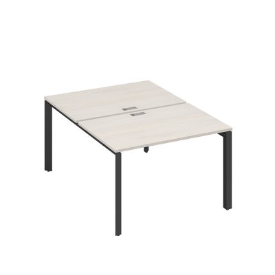 Рабочая станция (2х120) на металлокаркасе А4.05 дуб / металлокаркас антрацит