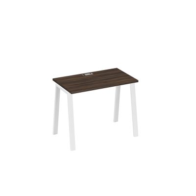 Стол письменный на металлокаркасе TRE дуб ристретто/ металлокаркас белый