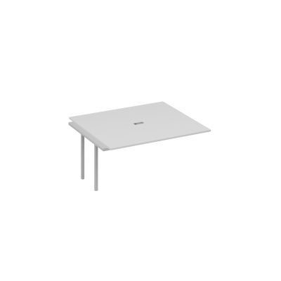 Секция стола для переговоров на металлокаркасе DUE серый / металлокаркас серый