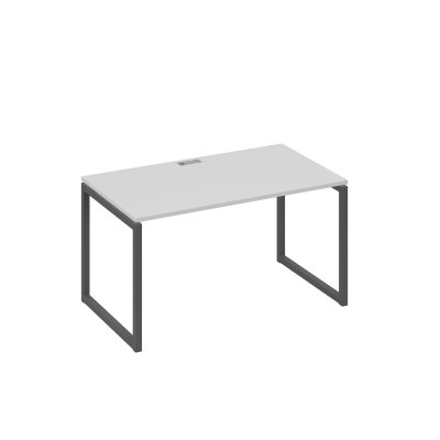 Стол письменный на металлокаркасе QUATTRO серый / металлокаркас антрацит