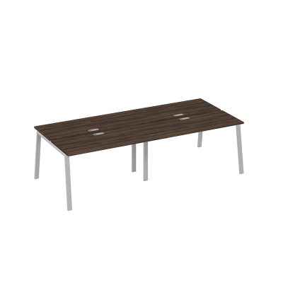 Станция рабочая на опорах TRE (4х140) дуб ристретто/ металлокаркас серый